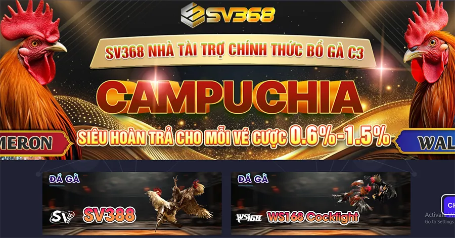 Hướng dẫn chơi đá gà SV368