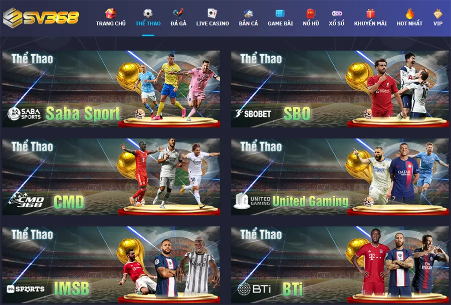 Hướng dẫn chơi thể thao tại SV368